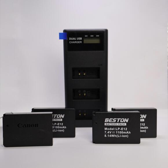 Canon DSLR SL1 Camera with 3 Lenses, Batteries and Bags - Excellent! - Picture 8 of 9